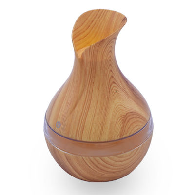 Compatto 300ml Vaso di fiori di legno Ultrasonico Umidificatore Diffusore per la casa