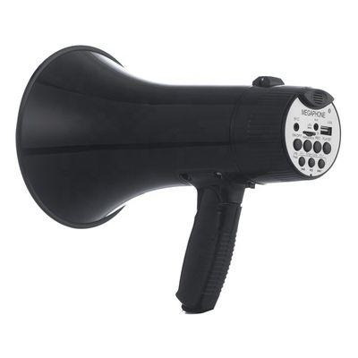 60Hz-23KHz Regime di frequenza Megafono pieghevole con microfono staccabile e USB/SD/AUX