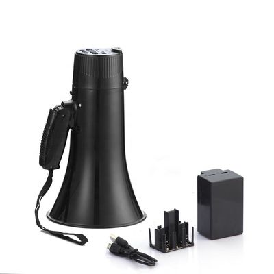 60Hz-23KHz Regime di frequenza Megafono pieghevole con microfono staccabile e USB/SD/AUX