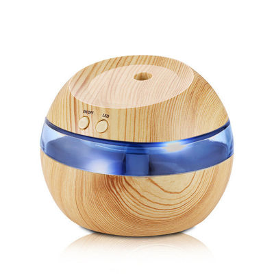 Diffusore di aroma elettrico portatile a grano di legno 300 ml per il controllo dell'umidità controllato tramite app