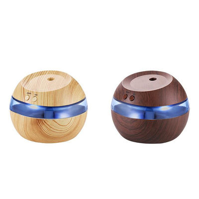 Diffusore di aroma elettrico portatile a grano di legno 300 ml per il controllo dell'umidità controllato tramite app