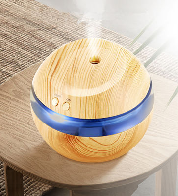 Diffusore di aroma elettrico portatile a grano di legno 300 ml per il controllo dell'umidità controllato tramite app