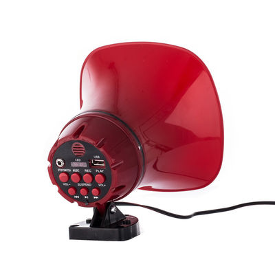 Carta di memoria supportata 12V Sirena auto megafono altoparlante amplificatore con fonte di alimentazione DC