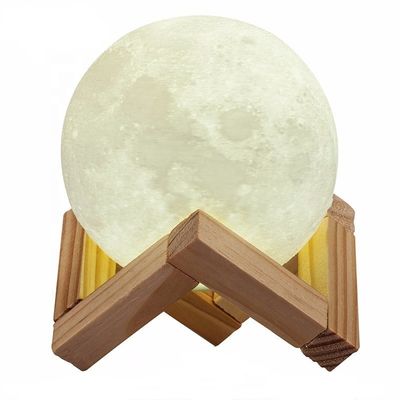 Controllo touch dimmabile PLA 3D di stampa a distanza lampada lunare con 10000 ore di durata