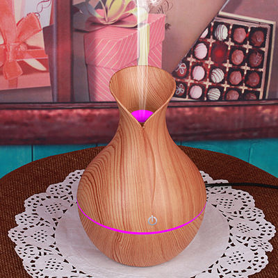 130ML Vaso ad ultrasuoni a grano di legno Mini USB portatile umidificatore per la gestione dell'umidità