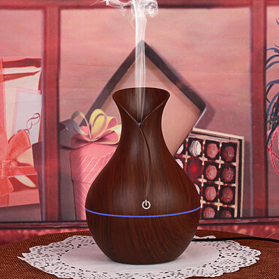 130ML Vaso ad ultrasuoni a grano di legno Mini USB portatile umidificatore per la gestione dell'umidità