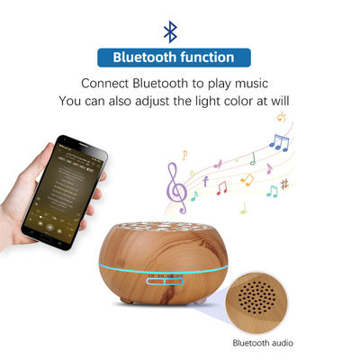 550ml Diffusore di aroma elettrico con telecomando e altoparlante Bluetooth