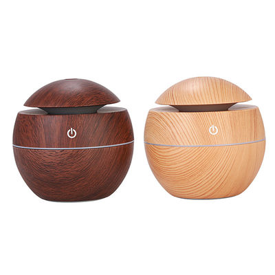 Altre funzioni Mini USB portatile ad ultrasuoni 130ML Umidificatore di cereali di legno con luce a led