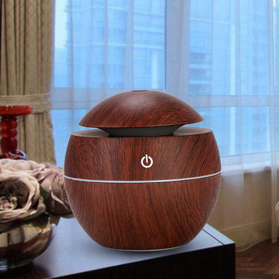 Altre funzioni Mini USB portatile ad ultrasuoni 130ML Umidificatore di cereali di legno con luce a led