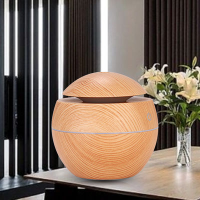 Altre funzioni Mini USB portatile ad ultrasuoni 130ML Umidificatore di cereali di legno con luce a led