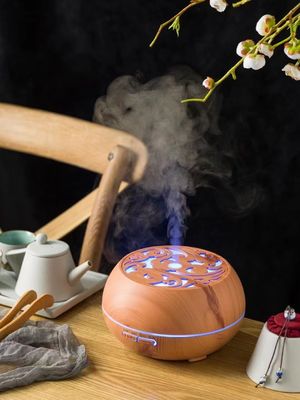 Umidificatore di grano di legno 2022 Diffusore di olio aromatico con grande capacità e stile vintage