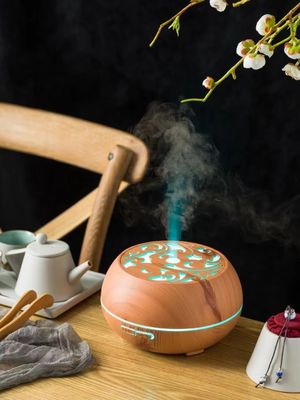 Umidificatore di grano di legno 2022 Diffusore di olio aromatico con grande capacità e stile vintage