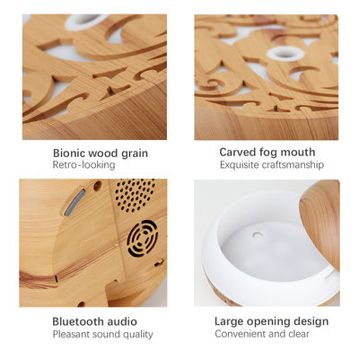 Umidificatore di grano di legno 2022 Diffusore di olio aromatico con grande capacità e stile vintage