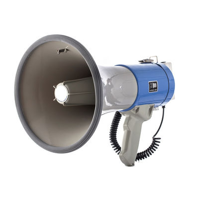 Portata esterna fino a 1500 m Megafono da 50 W con registrazione di sirene e Bluetooth 120 secondi
