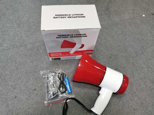 Set di altoparlanti tipo 619U 30W Megafono portatile in plastica con sirena