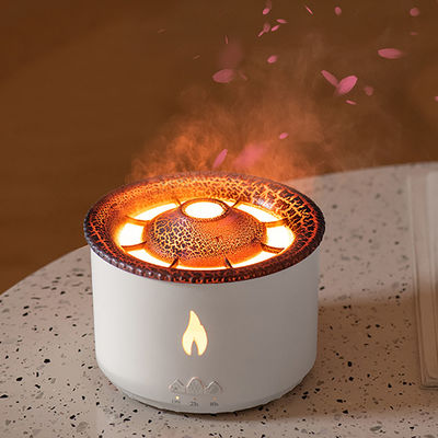 Flame LED Light Umidificatore vulcanico da 350 ml con diffusore di aroma di fiamma e lampada notturna