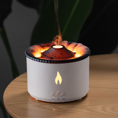 Flame LED Light Umidificatore vulcanico da 350 ml con diffusore di aroma di fiamma e lampada notturna