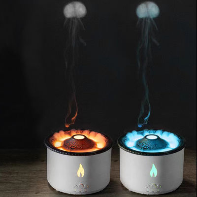 Flame LED Light Umidificatore vulcanico da 350 ml con diffusore di aroma di fiamma e lampada notturna
