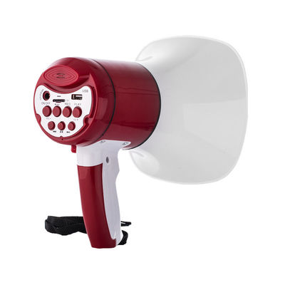 Megafono resistente all'acqua 15-30W ricaricabile con illuminazione a LED e lunga durata della batteria