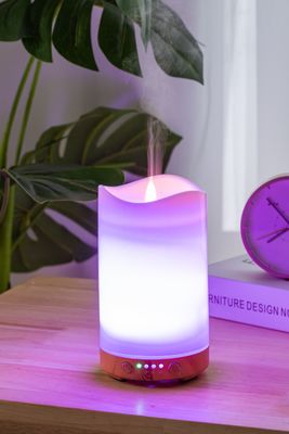 Migliora il tuo gioco di aromaterapia con il diffusore di aroma dell'olio essenziale a luce di candela da 130 ml