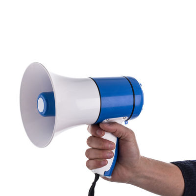 Megafono portatile da 15W ricaricabile con registrazione delle sirene