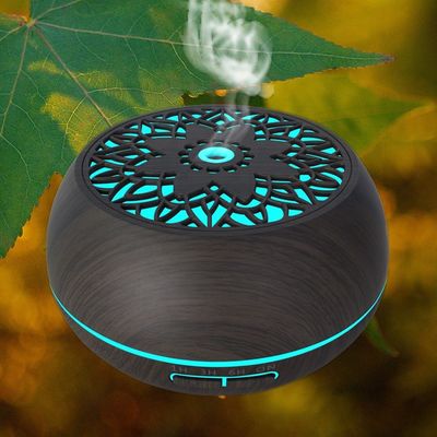 550ml Cambiamento di colore Legno LED Umidificatore di olio essenziale Diffusore di aroma 24V Capacità&gt; 200ml